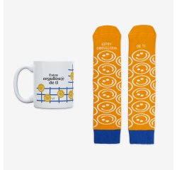 Kit Taza + Calcetines "Estoy orgullos@ de ti" Bravo Talla 42-46