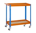 Carro de trabajo Simonwork Wagon 2/400 Shipboard azul/naranja/madera