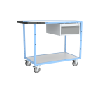 Servante établi équipée, 1 bloc 1 tiroir, 250 kg