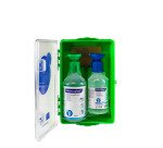 Coffret oculaire mural d'un flacon de 500 ml de solution oculaire stérile + 1 flacon de 250 ml PH neutre