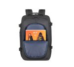 Mochila para portátil de viaje ECO impermeable negra 17.3 '' Rivacase