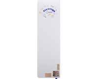 Tableau blanc émaillé XL WALL-UP 200x60cm - Coin gauche arrondi - Legamaster
