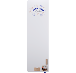 Tableau blanc émaillé XL WALL-UP 200x60cm - Coin gauche arrondi - Legamaster