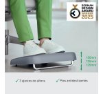 Reposapiés de escritorio ajustable Leitz Ergo, 80% plástico reciclado