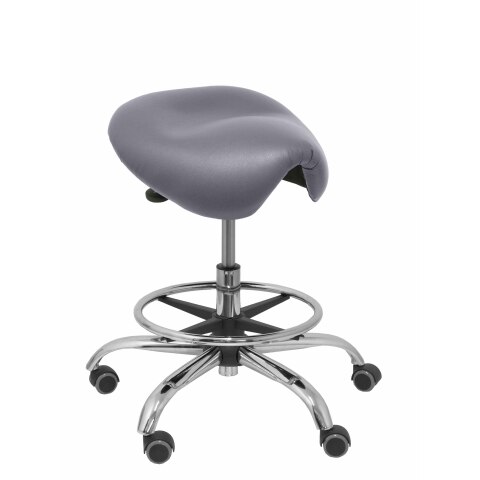 Taburete Alatoz similpiel - Gris