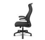 Silla Opti524 respaldo malla negro y asiento tela negro