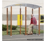 Abri fumeurs bois Modèle en isolé 4 m²