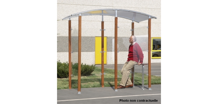 Abri fumeurs bois Modèle en isolé 4 m²