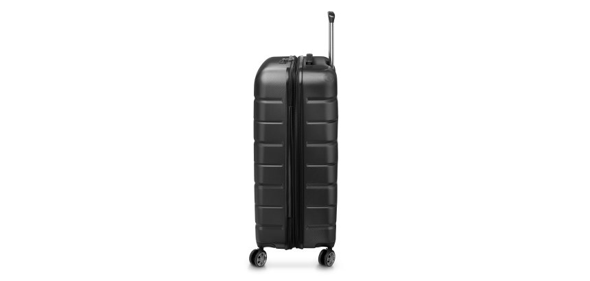 Delsey Air Armour - Valise extensible  4 doubles roues 77 cm noir