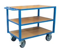 Servante établi 3 plateaux bois médium 1060 x 680 mm 500 kg roue TPE