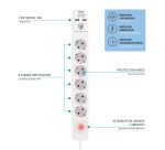 Base Múltiple 6 Tomas con 2 USB