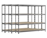 Rayonnage MODULO - Jeu 3 étagères Rack - 4 plateaux