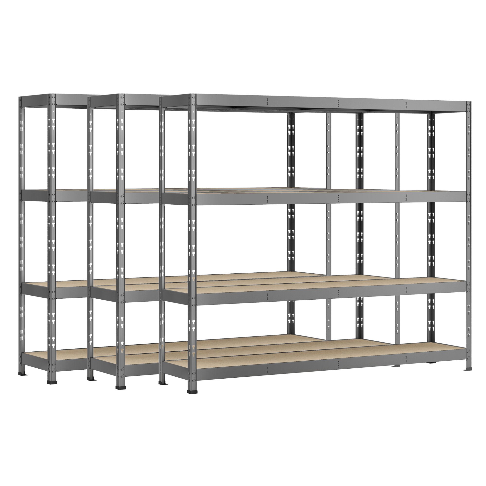 Rayonnage MODULO - Jeu 3 étagères Rack - 4 plateaux