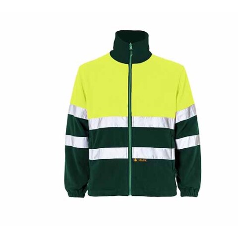 Polar alta visibilidad bicolor talla XL - Verde oscuro