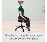 Taburete Leitz Ergo con Ruedas y Asiento Confort