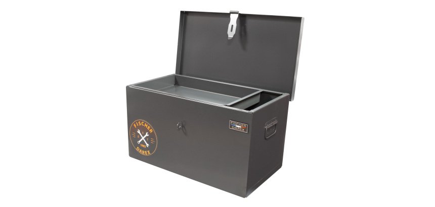 Coffre de chantier acier Fischer Darex 67 x 35 x 35 cm
