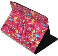 Funda Universal Estampada (9 - 11) Cool Ice Pop Metal Rojo puntos blancos