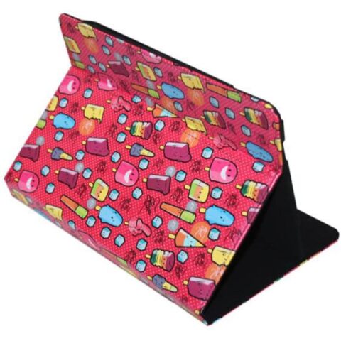 Funda Universal Estampada (9 - 11) Cool Ice Pop Metal Rojo puntos blancos