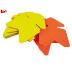 Etiquettes carton fluos jaune/orange forme flèche 32 x 48 cm Apli - Boîte de 10