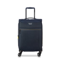 Delsey Brochant 3 - Valise cabine extensible 4 doubles roues 55 cm bleu marine