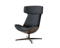 CLEO Loungestoel aluminium onderstel kleur brons