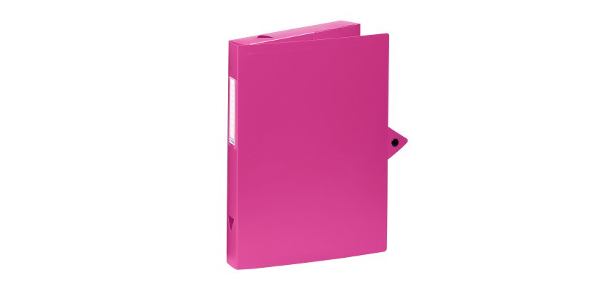 Boîte de classement plastique Viquel Class Doc - Essentiel Recycle - dos 4 cm - fuchsia