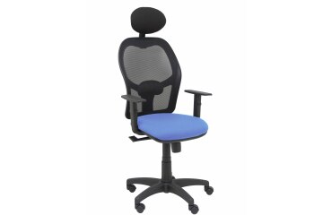 Silla de oficina Alocén malla con brazos regulables y cabecero
