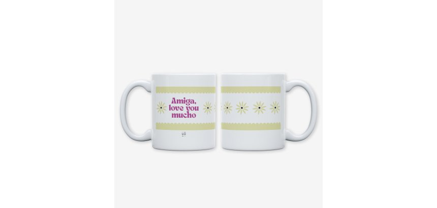 Taza "Amiga love u mucho"