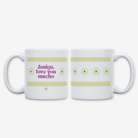 Taza "Amiga love u mucho"