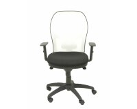 Silla Jorquera malla blanca asiento bali
 - Negro