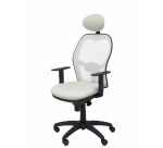 Silla Jorquera malla blanca asiento bali con cabecero fijo
