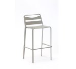 Tabouret haut d'extérieur DIVE - structure aluminium