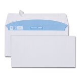 Boîte de 500 enveloppes blanches DL 110x220 90 g/m² bande de protection