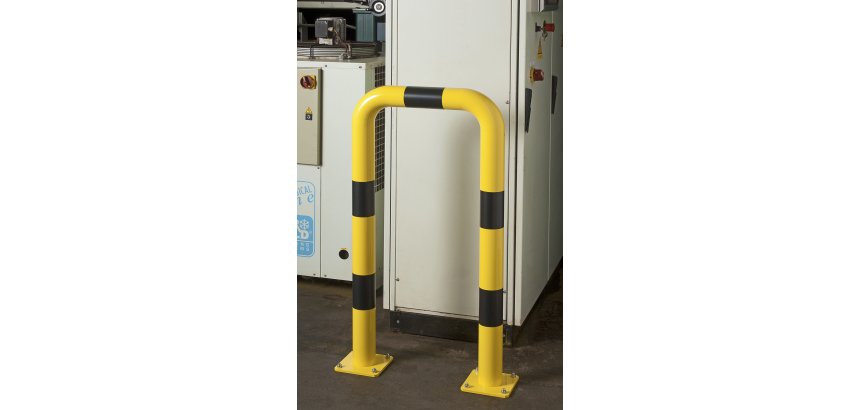 Barrières de protection droite HT 120  x L60 cm - Long. hors tout 69 cm Tube Ø 89 x 3,2 mm d'épaisseur