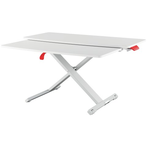 Convertidor de escritorio con bandeja para teclado Leitz Ergo Cosy, gris