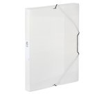 Boîte de classement plastique Viquel Coolbox 25 x 33 - format A4 dos 3 cm - translucide incolore