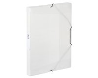 Boîte de classement plastique Viquel Coolbox 25 x 33 - format A4 dos 3 cm - translucide incolore