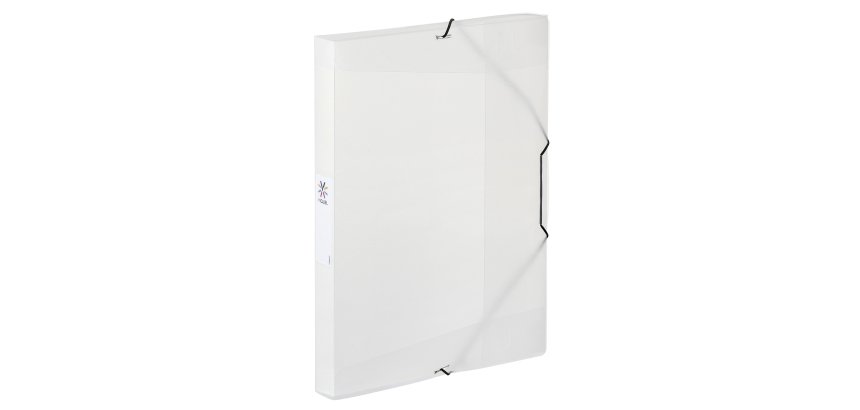 Boîte de classement plastique Viquel Coolbox 25 x 33 - format A4 dos 3 cm - translucide incolore
