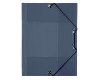 Chemise à élastique 3 rabats plastique Viquel Propyglass 24 x 32 – fumé translucide