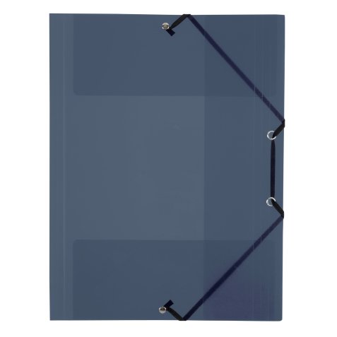 Chemise à élastique 3 rabats plastique Viquel Propyglass 24 x 32 – fumé translucide