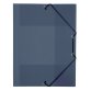Chemise à élastique 3 rabats plastique Viquel Propyglass 24 x 32 – fumé translucide