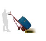 Diable porte-fût 350 kg 570 x 550 x 1800 mm roue caoutchouc