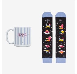 Kit Taza + Calcetines "Reading is sexy" talla 36-41