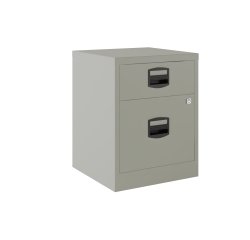 Cajonera móvil monoblock-montada PFAM1S1F Bisley 1 cajón personal y 1 cajón archivo