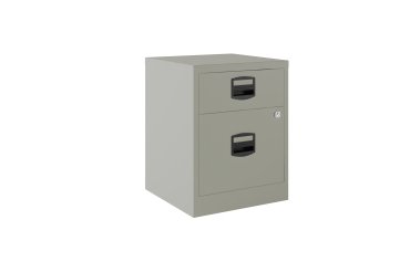 Cajonera móvil monoblock-montada PFAM1S1F Bisley 1 cajón personal y 1 cajón archivo