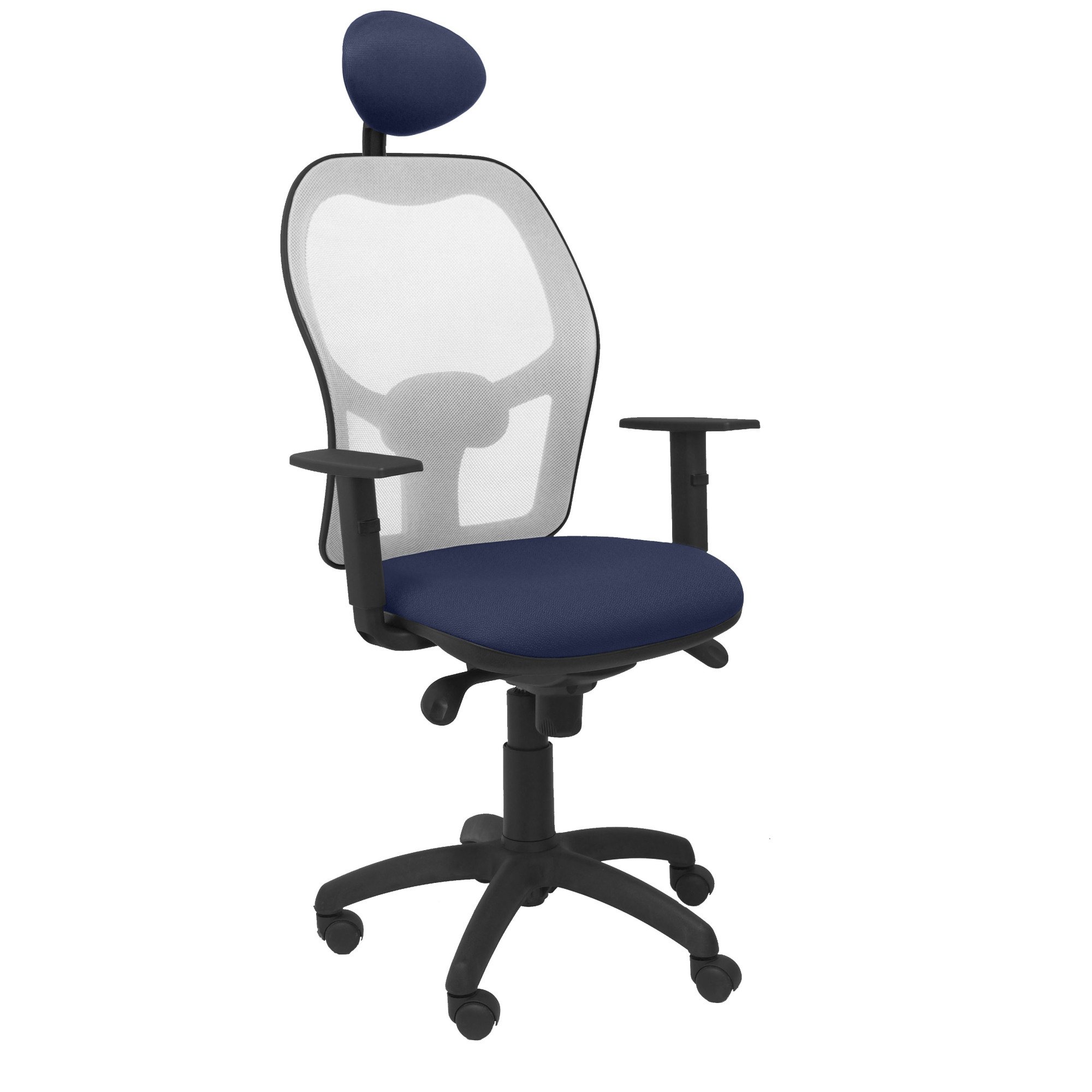 Chaise Jorquera avec maille grise appui-tête fixe et assise Bali