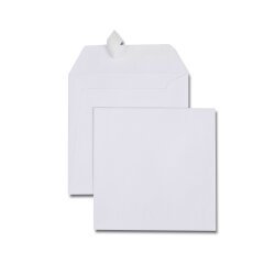 Boîte de 500 enveloppes carrées blanches 170x170 120 g/m²