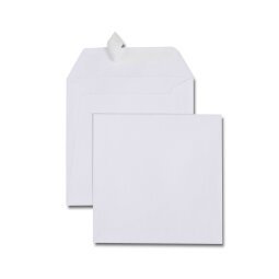 Boîte de 500 enveloppes carrées blanches 170x170 120 g/m²