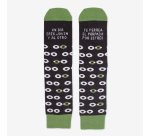 Kit Taza + Calcetines "Un día eres joven y al otro te perrea el párpado del estrés" talla 42-46