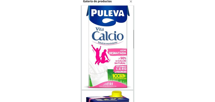 Leche Puleva Vita Calcio Desnatada Brik 1l - Pack 6